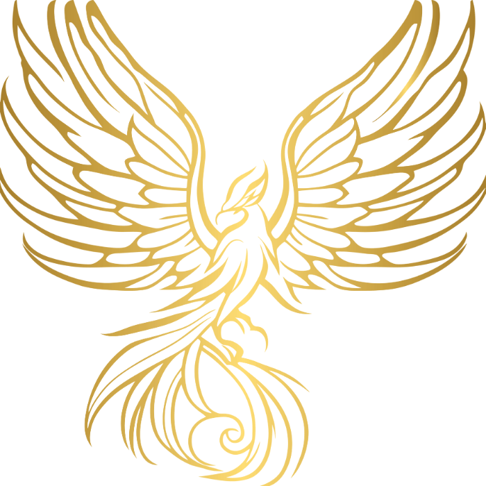 The phoenix symbolizes rebirth and renewal.
